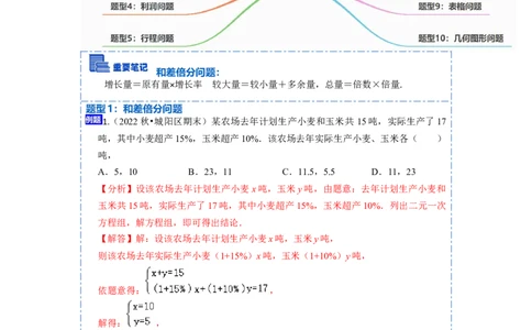 8.3实际问题与二元一次方程组（人教版)（解析版）_初中数学人教版_7下-初中数学人教版_7下-初中数学人教版（旧版）赠送_07专项讲练