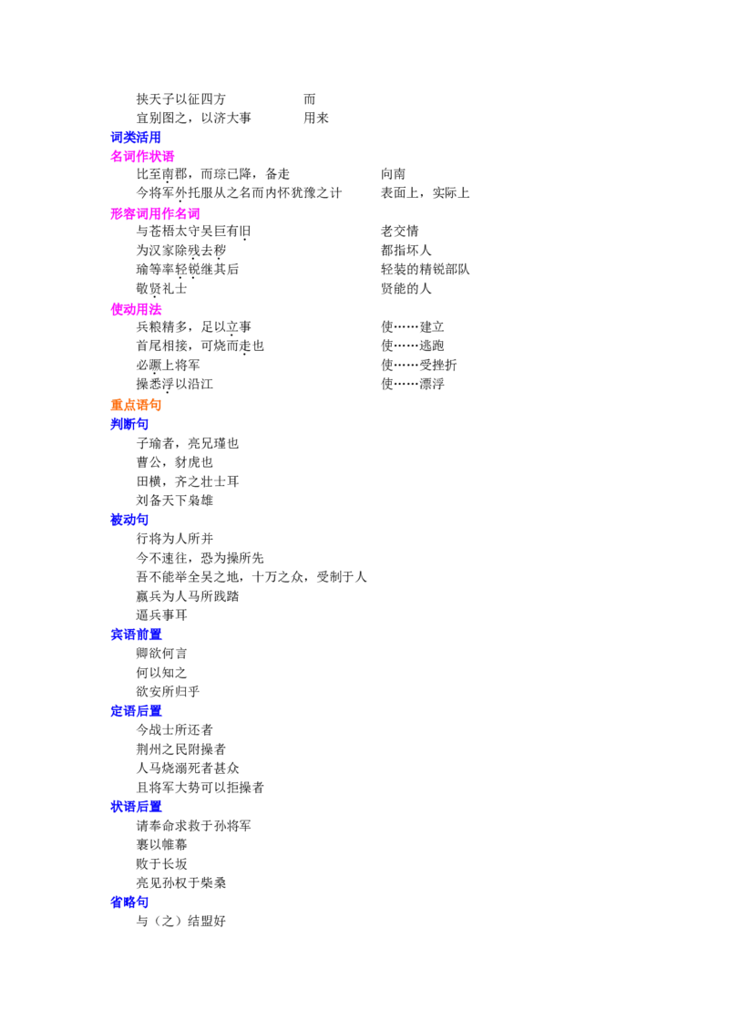 知识讲解_赤壁之战_高语_1高中语文_高一语文_赤壁之战