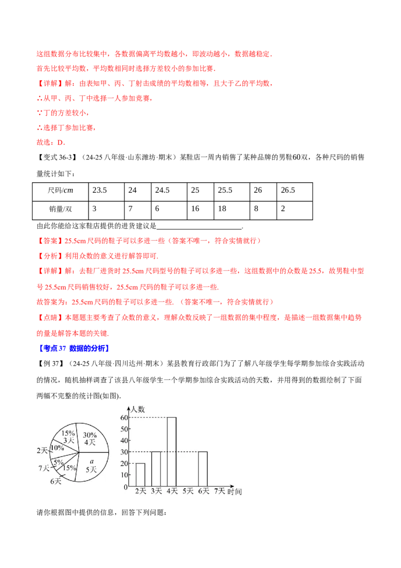 八年级（下）期末必考题型专项复习（37大考点）（人教版）（教师版）_初中数学_八年级数学下册（人教版）_母题专项-U66_2025版