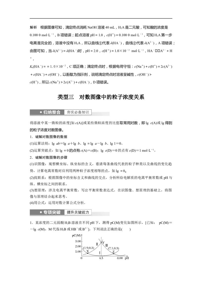 2023年高考化学一轮复习（全国版）第8章第48讲　反应过程溶液粒子浓度变化的图像分析_05高考化学_通用版（老高考）复习资料_2023年复习资料_一轮复习