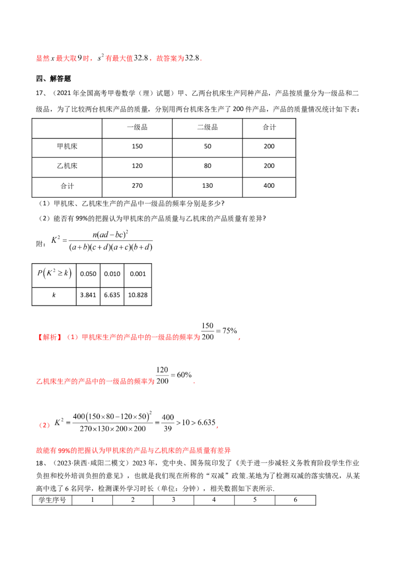 第85讲章末检测十一（解析版）_2.2025数学总复习_2024年新高考资料_1.2024一轮复习_2024年高考数学一轮复习精品导学案（新高考）