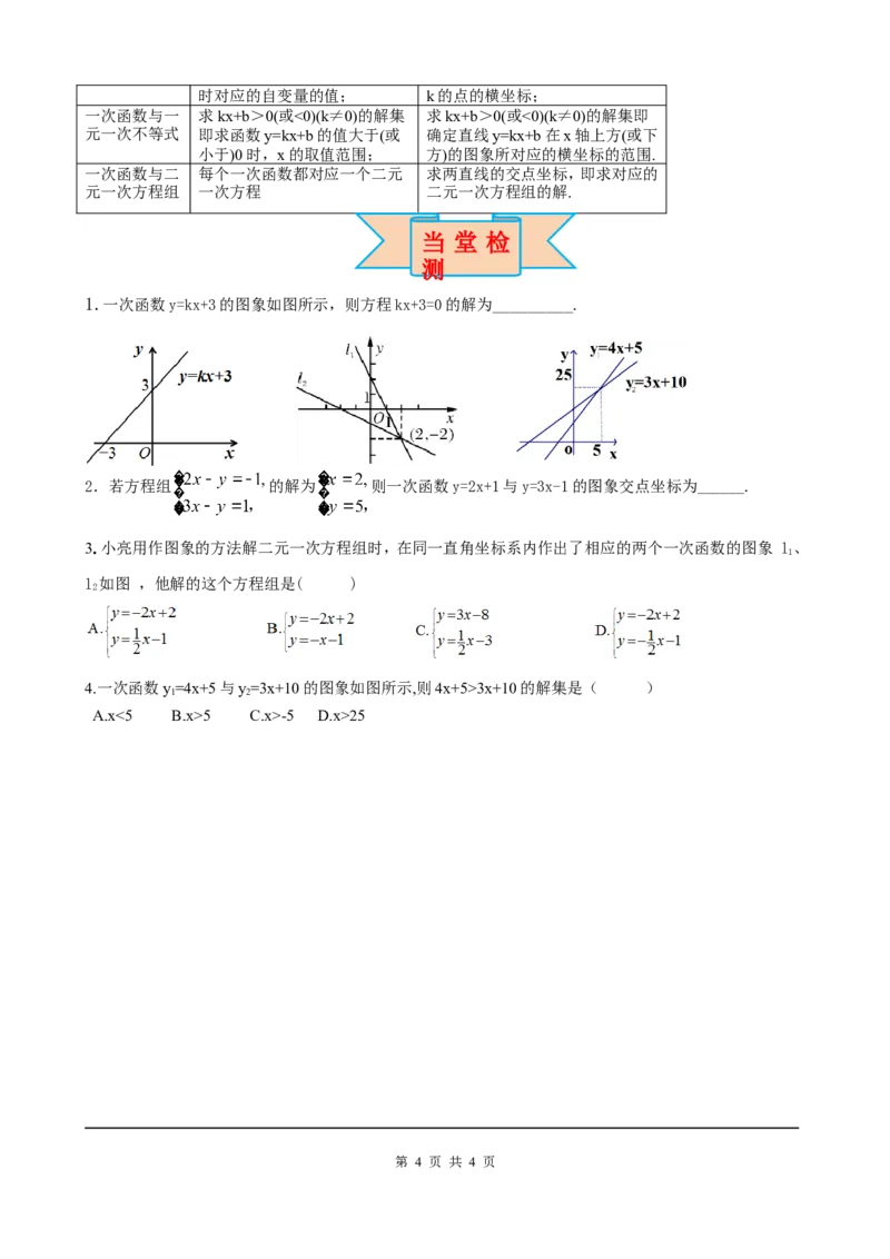 19.2.3一次函数与方程、不等式_初中数学人教版_八年级数学下册_保存转存之后查看(1)_8下-初中数学人教版（2026春新版持续更新）_旧版-可参考_05学案_导学案（第2套）