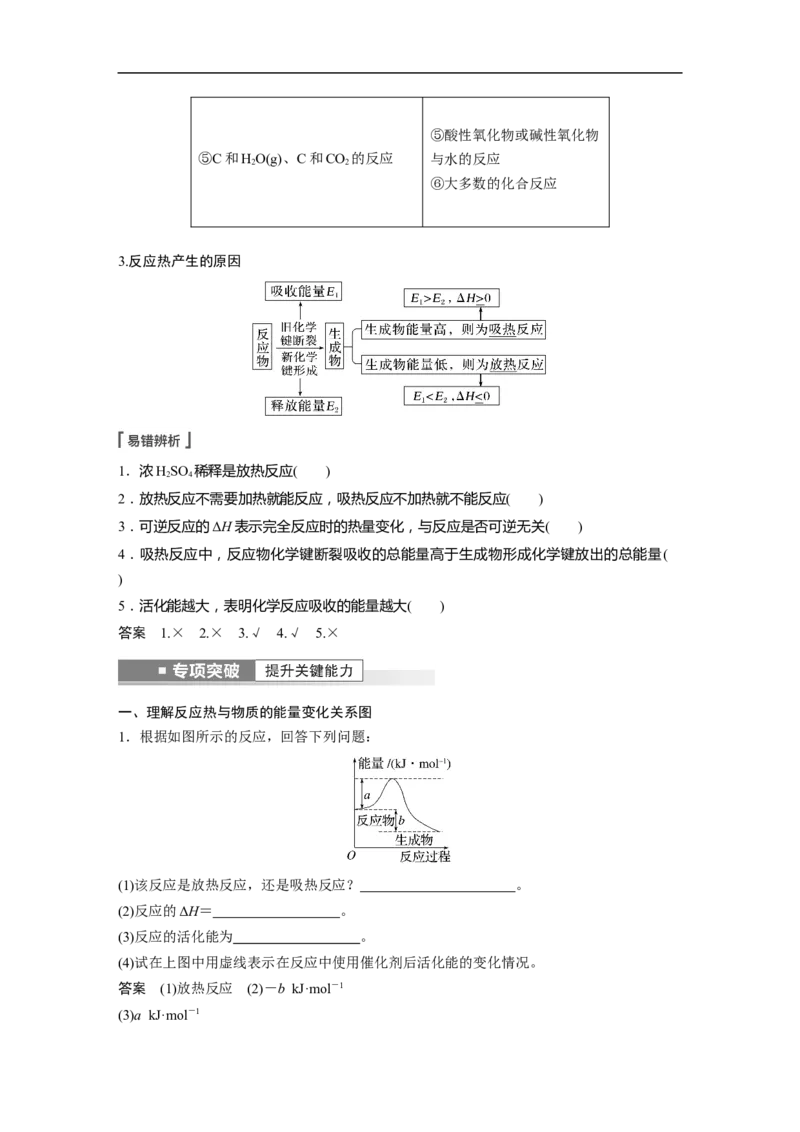 2023年高考化学一轮复习（全国版）第6章第30讲　反应热_05高考化学_通用版（老高考）复习资料_2023年复习资料_一轮复习_2023年高考化学一轮复习讲义+课件（全国版）