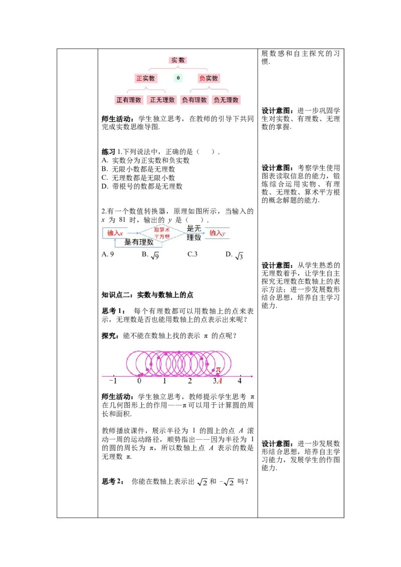 6.3第1课时实数教案_初中数学人教版_7下-初中数学人教版_7下-初中数学人教版（旧版）赠送_04教案（多套）_教案（第1套）新课标_第6章实数教案
