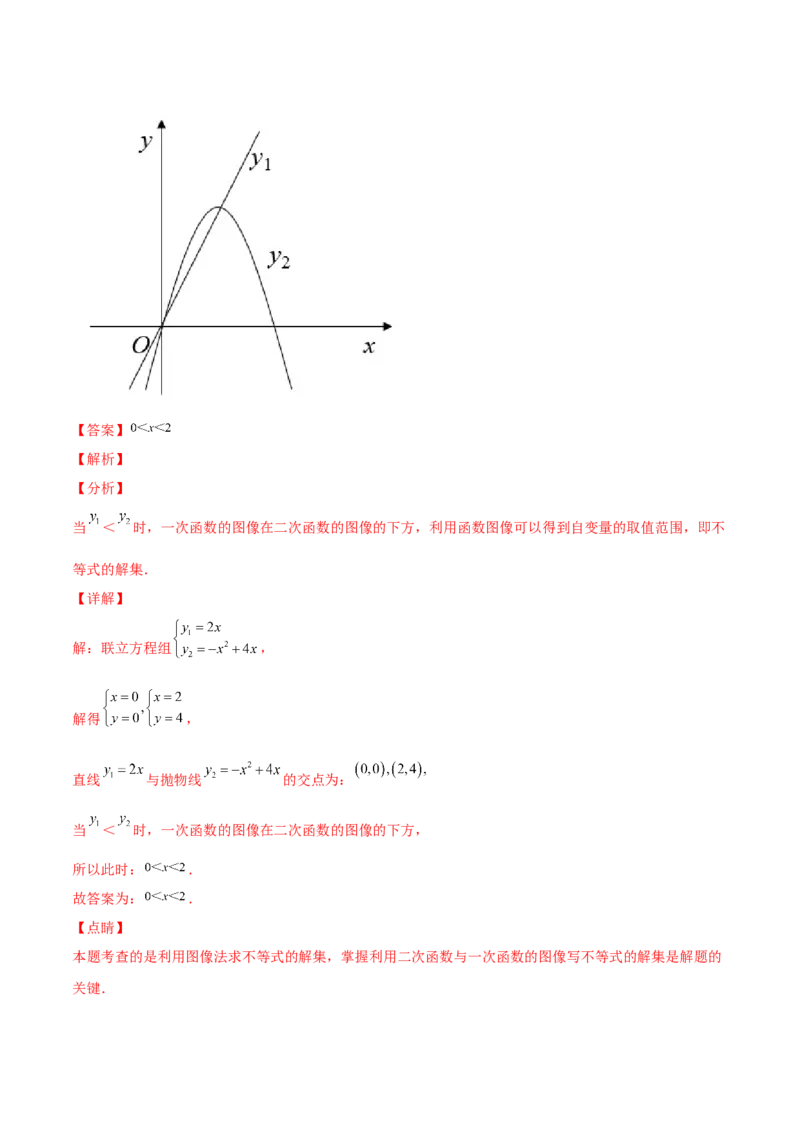22.2二次函数与一元二次方程（解析版）-2023实验培优_初中数学人教版_9上-初中数学人教版_07专项讲练_九年级数学上册章节同步实验班培优题型变式训练（人教版）