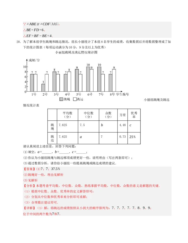 八年级数学下学期期末测试卷（人教版）（教师版）_初中数学_八年级数学下册（人教版）_重难点题型高分突破-U207
