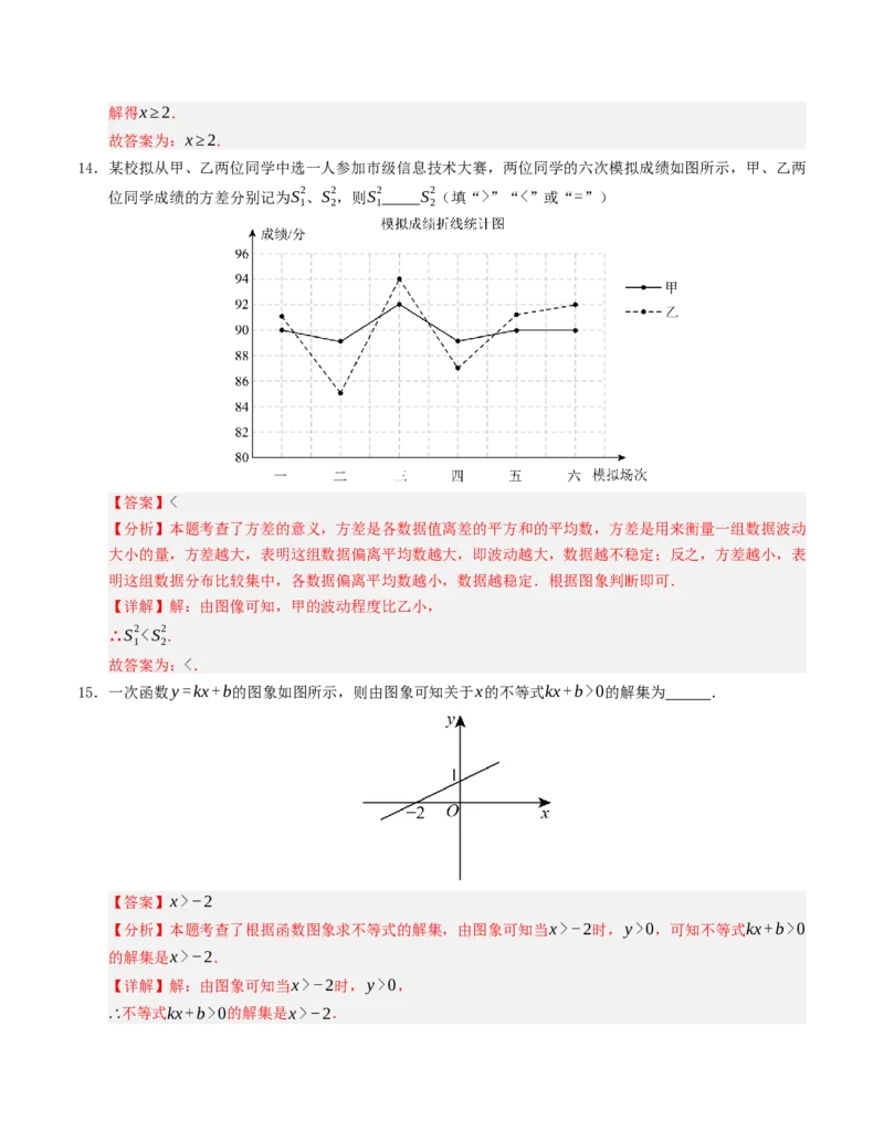 八年级数学下学期期末测试卷（人教版）（教师版）_初中数学_八年级数学下册（人教版）_重难点题型高分突破-U207