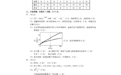 2023届高三广东省一模+化学答案(1)公众号：一枚试卷君_05高考化学_高考模拟题_新高考_（2023届广东一模）2023年普通高等学校招生全国统一考试模拟测试（一）化学