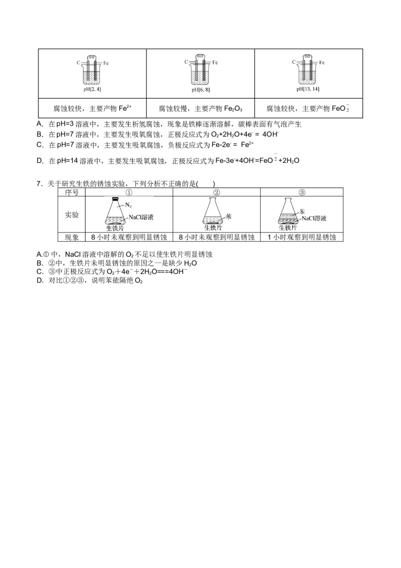02考点四金属腐蚀及防护（学生版）_05高考化学_2025年新高考资料_一轮复习_2025年高考化学一轮复习基础知识讲义（新高考通用）（完结）_专题一电化学