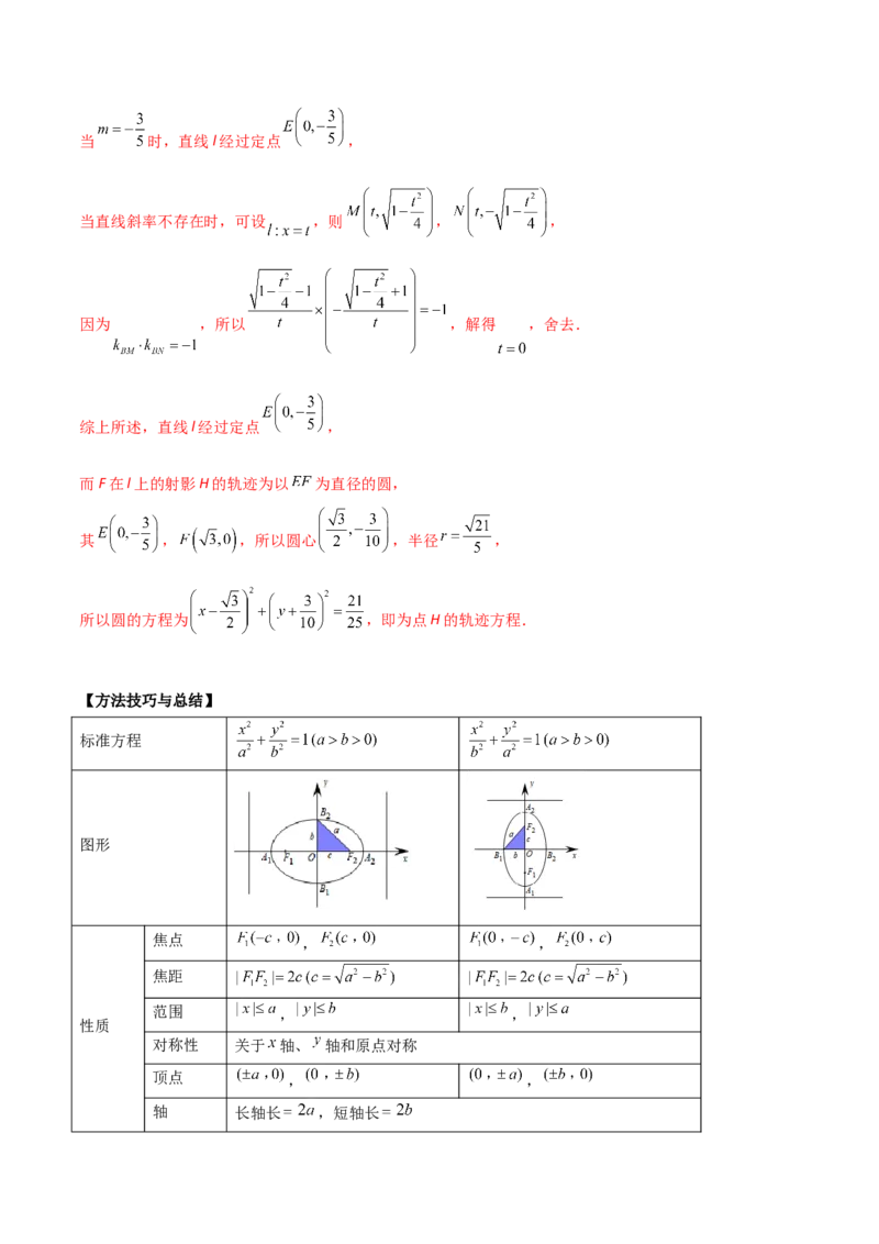 第二十六讲圆锥曲线解析版_2.2025数学总复习_2023年新高考资料_二轮复习_2023届高考数学二轮复习讲义（含解析）_2023届高考数学二轮复习讲义&mdash;&mdash;第二十六讲圆锥曲线（含解析）
