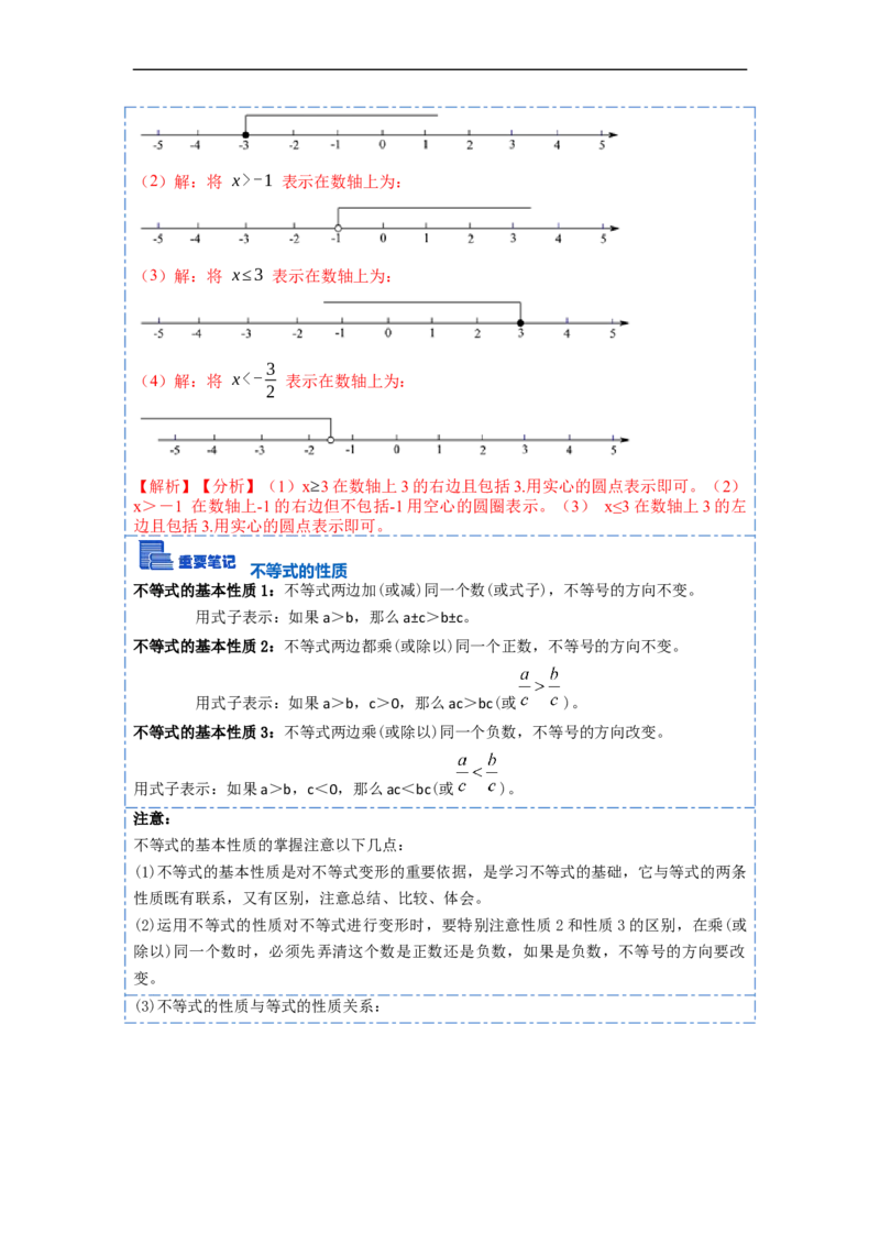 9.1不等式十大题型（解析版）_初中数学人教版_7下-初中数学人教版_7下-初中数学人教版（旧版）赠送_07专项讲练_重要笔记2022-2023学年七年级数学下册重要考点精讲精练（人教版）