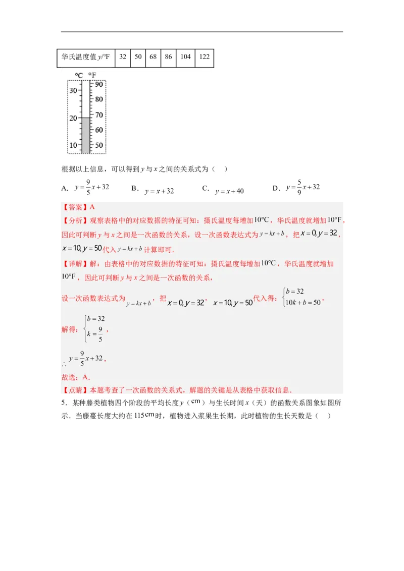 19.2.6一次函数的应用分层作业（解析版）_初中数学人教版_八年级数学下册_保存转存之后查看(1)_8下-初中数学人教版（2026春新版持续更新）_旧版-可参考_06习题试卷_1同步练习