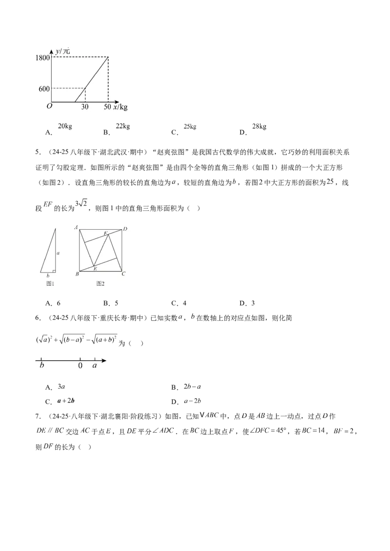 期末押题重难点检测卷（提高卷）（考试范围：人教版八下全部内容）（学生版）_初中数学_八年级数学下册（人教版）_重难点专题提升-V7_2025版