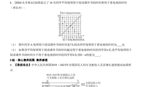 [22004392]12.2.3趋势图分层课时作业（含答案）2024-2025学年数学人教版七年级下册_初中数学人教版_7下-初中数学人教版_7下-初中数学人教版（2025春季新版）持续更新_05习题试卷_同步练习