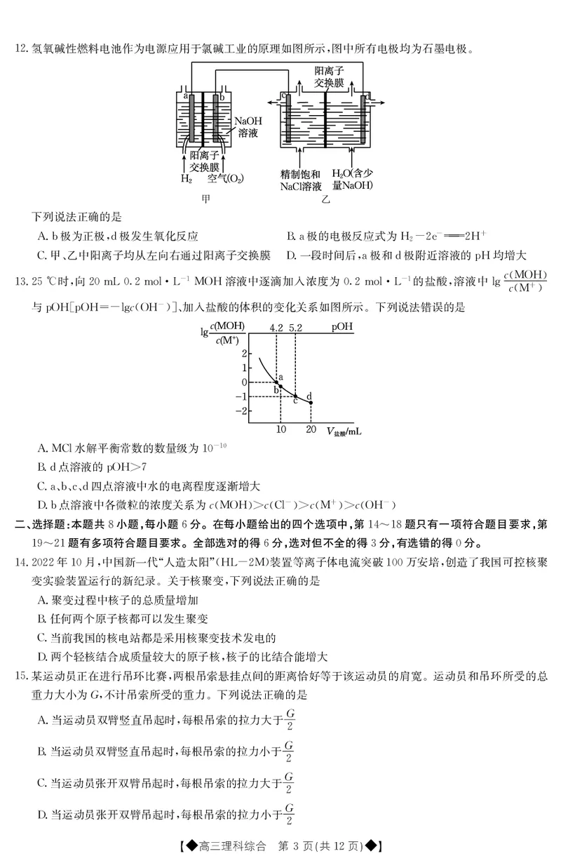 2023届青海省西宁市大通回族土族自治县高三一模丨理综公众号：一枚试卷君_05高考化学_高考模拟题_新高考_青海省西宁市大通回族土族自治县2023届高三一模理综