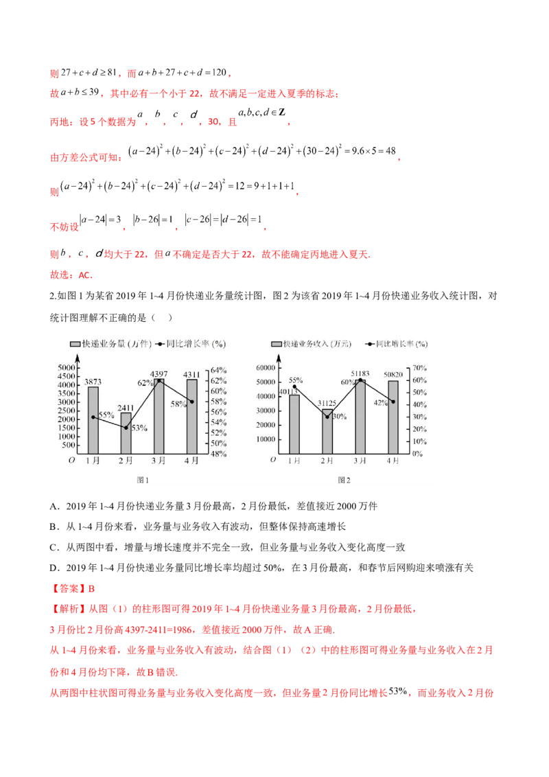 第二十二讲统计初步及成对数据的统计分析解析版_2.2025数学总复习_2023年新高考资料_二轮复习_2023年高考数学考点二轮复习讲义（新高考专用）