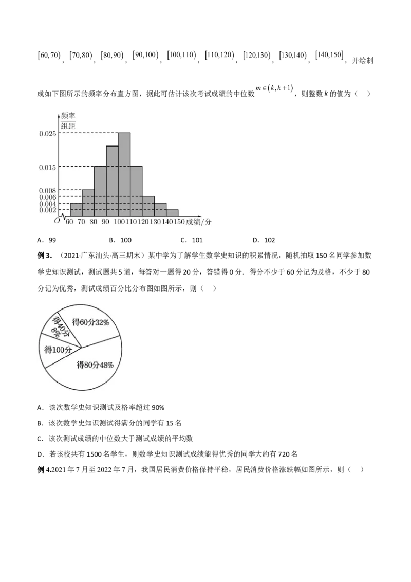 第二十二讲统计初步及成对数据的统计分析原卷版_2.2025数学总复习_2023年新高考资料_二轮复习_2023年高考数学考点二轮复习讲义（新高考专用）