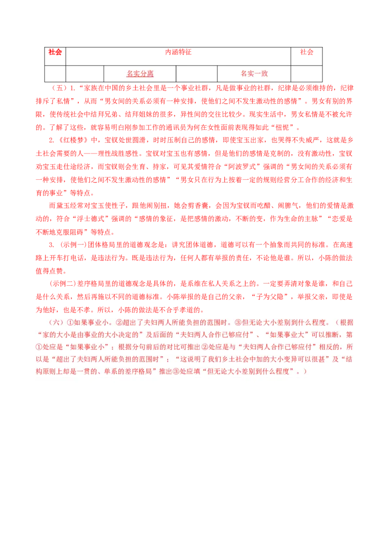 第4课时：抓住核心概念，读懂第4～7篇（分层作业）（答案于文末版）_高语_高中语文_必修上册_分层作业