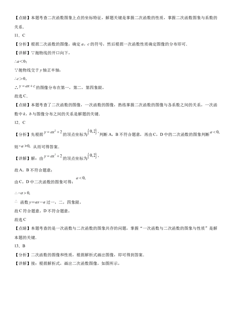 22.1.1-22.1.3二次函数、二次函数y=ax2的图象和性质与二次函数y=a（x-h）2的图象和性质-2022-2023学年九年级数学上册《考点&bull;题型&bull;技巧》精讲与精练高分突破（人教版）_初中数学人教版