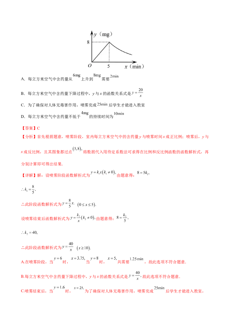 初中数学同步9年级下册第02讲实际问题与反比例函数(共36页)（教师版）_初中数学_九年级数学下册（人教版）_讲义