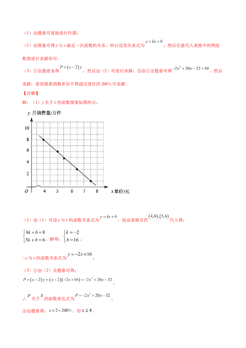 22.3实际问题与二次函数(提升训练)(解析版)_初中数学人教版_9上-初中数学人教版_06习题试卷_1同步练习_同步练习（第2套）