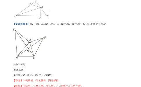 专题03与角平分线有关的辅助线的三种考法（解析版）-压轴必考2022-2023学年八年级数学上册压轴题攻略（人教版）_初中数学人教版_8上-初中数学人教版_旧版_07专项讲练
