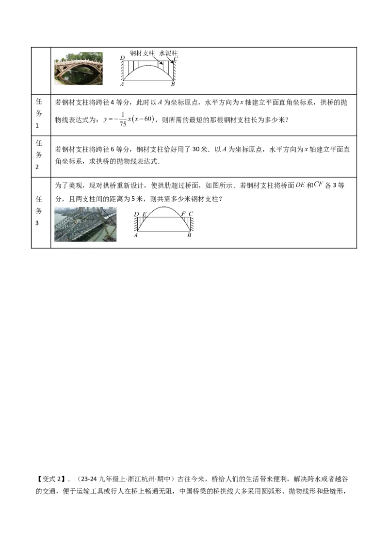 压轴题02二次函数实际应用五种考法（学生版）_初中数学_九年级数学上册（人教版）_压轴题攻略-V9_2025版