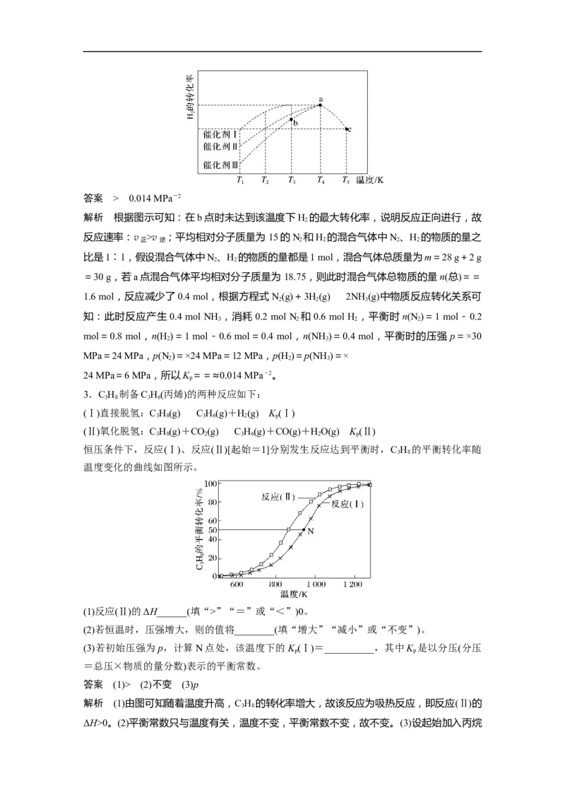 2023年高考化学二轮复习（全国版）第1部分专题突破　专题13速率常数、平衡常数的分析应用_05高考化学_通用版（老高考）复习资料_2023年复习资料_二轮复习