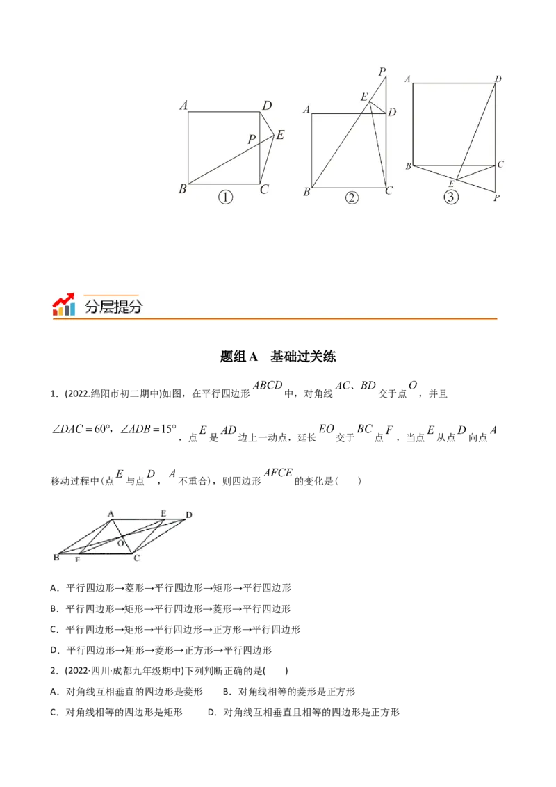 初中数学同步8年级下册专题18.2特殊的平行四边形（学生版）_初中数学_八年级数学下册（人教版）_讲义_学生版在此文件夹
