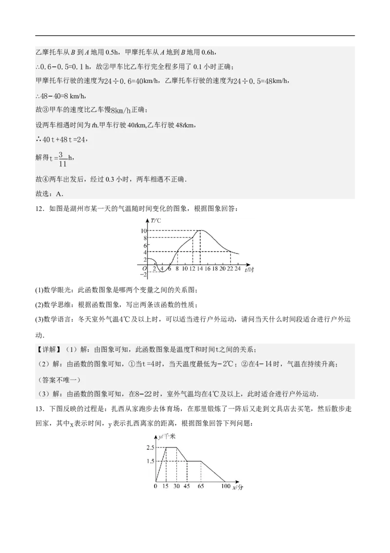 22.2函数的表示（第2课时）（分层作业）解析版_初中数学人教版_八年级数学下册_保存转存之后查看(1)_2026春季新版-持续更新中_第三套-东方_4分层作业