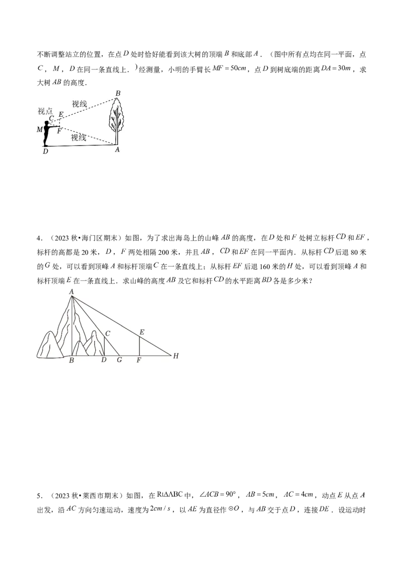 压轴题02相似三角形四种解题模型（学生版）_初中数学_九年级数学下册（人教版）_压轴题攻略-V9_2025版