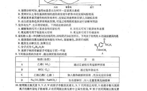2023届四川省内江市高三第一次模拟考试理综试题_05高考化学_高考模拟题_全国课标版_2023届四川省内江市高三第一次模拟考试理综_2023届四川省内江市高三第一次模拟考试理综