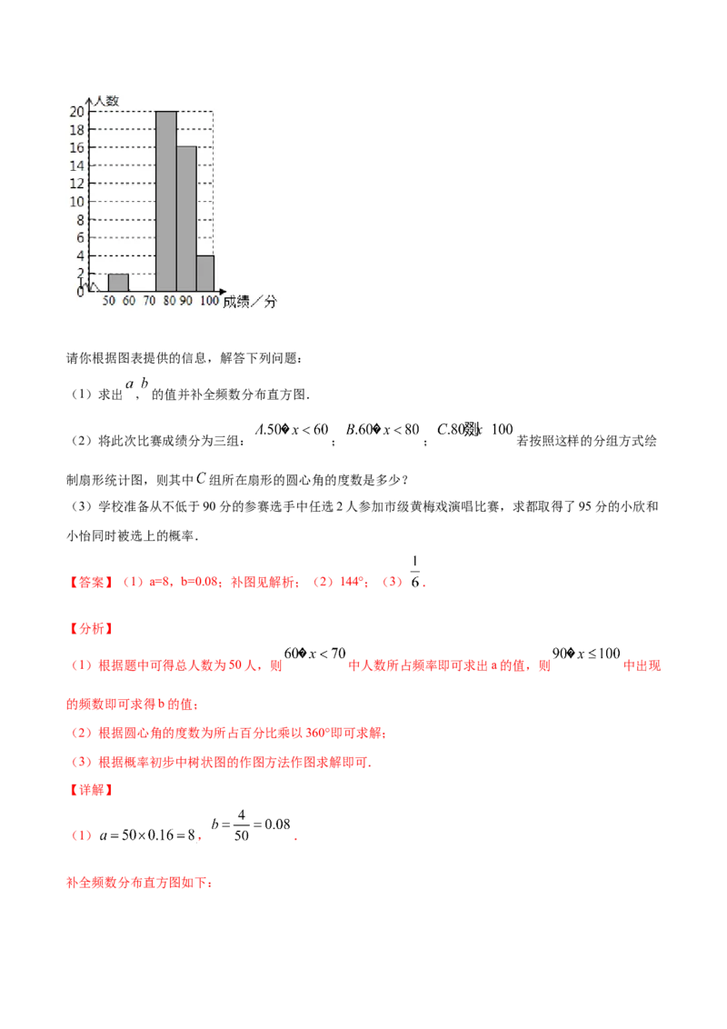 25.3用频率估计概率(提升训练)(解析版)_初中数学人教版_9上-初中数学人教版_06习题试卷_1同步练习_同步练习（第2套）