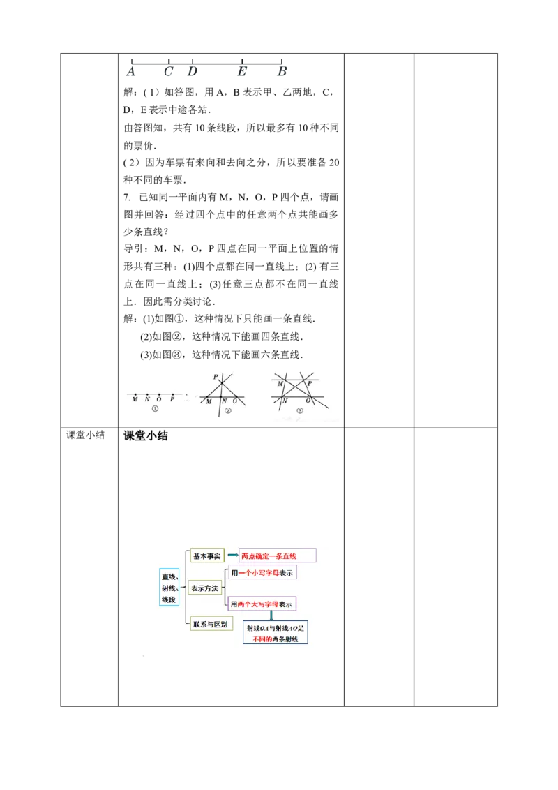 4.2.1直线、射线、线段的概念教案_初中数学人教版_7上-初中数学人教版_7上-初中数学人教版（旧版）赠送_01课件+教案（配套）_01课件+教案+学案（新课标）_教案