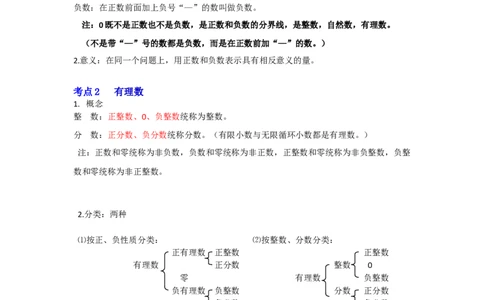 专题01有理数的分类、数轴、相反数及绝对值（知识大串讲）（原卷版）_初中数学人教版_7上-初中数学人教版_7上-初中数学人教版（旧版）赠送_06习题试卷_6期中期末复习专题