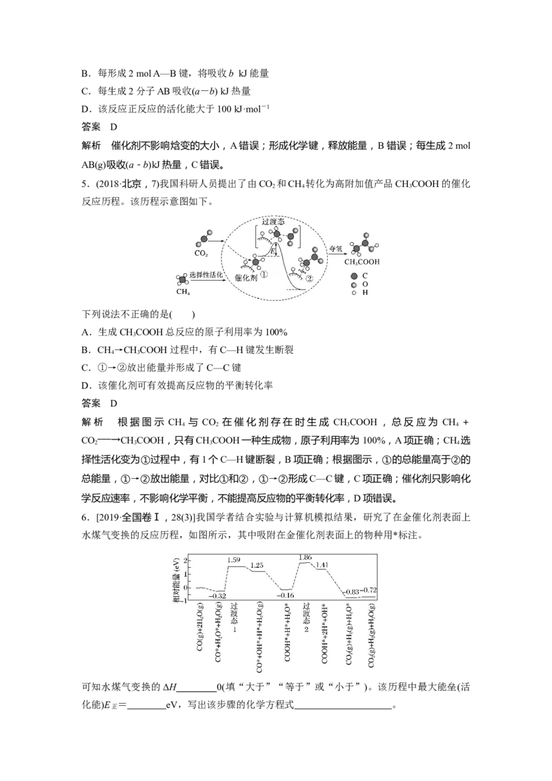 2022年高考化学一轮复习第6章第29讲　化学能与热能_05高考化学_新高考复习资料_2022年新高考资料_2022年一轮复习各版本_1.高考化学2022年一轮复习通用版