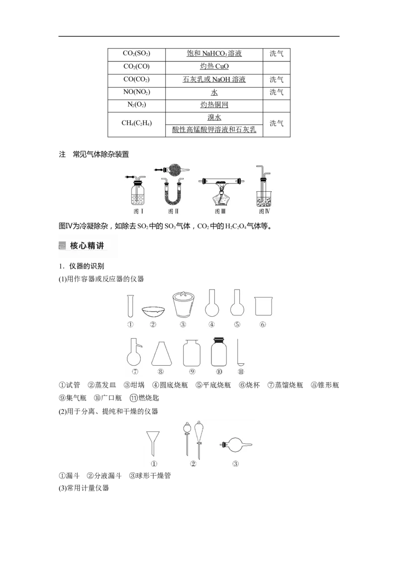 2023年高考化学二轮复习（新高考版）第1部分专题突破专题19　典型实验装置及化学实验基本操作_05高考化学_新高考复习资料_2023年新高考资料_二轮复习