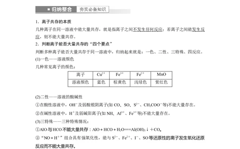 2023年高考化学一轮复习（全国版）第1章第3讲　离子反应的应用_05高考化学_通用版（老高考）复习资料_2023年复习资料_一轮复习_2023年高考化学一轮复习讲义+课件（全国版）