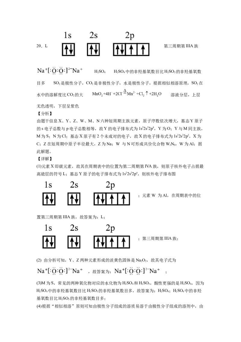 2022届高三化学二轮复习原子结构与性质专题练习（含答案）_05高考化学_新高考复习资料_2022年新高考资料_2022届高三化学二轮复习练习卷(含答案）
