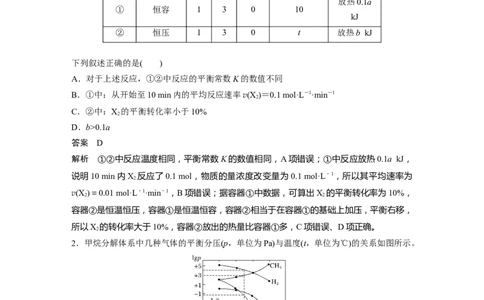2022年高考化学一轮复习第7章第35讲专项提能特训13　多平衡体系的综合分析_05高考化学_新高考复习资料_2022年新高考资料_2022年一轮复习各版本_1.高考化学2022年一轮复习通用版