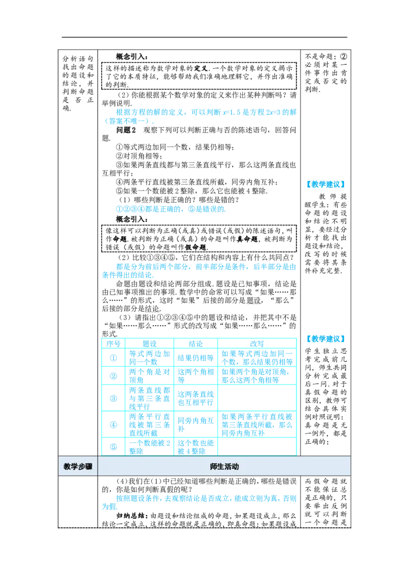 7.3定义、命题、定理_初中数学人教版_7下-初中数学人教版_7下-初中数学人教版（2025春季新版）持续更新_03教案齐全_第七章相交线与平行线