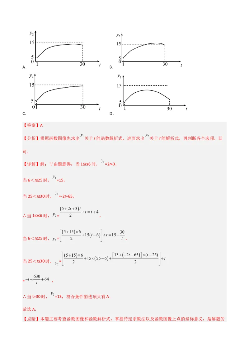 26.2.1实际问题与反比例函数(1)（分层练习）（解析版）_初中数学人教版_9下-初中数学人教版_06习题试卷_1同步练习_同步练习（第3套）