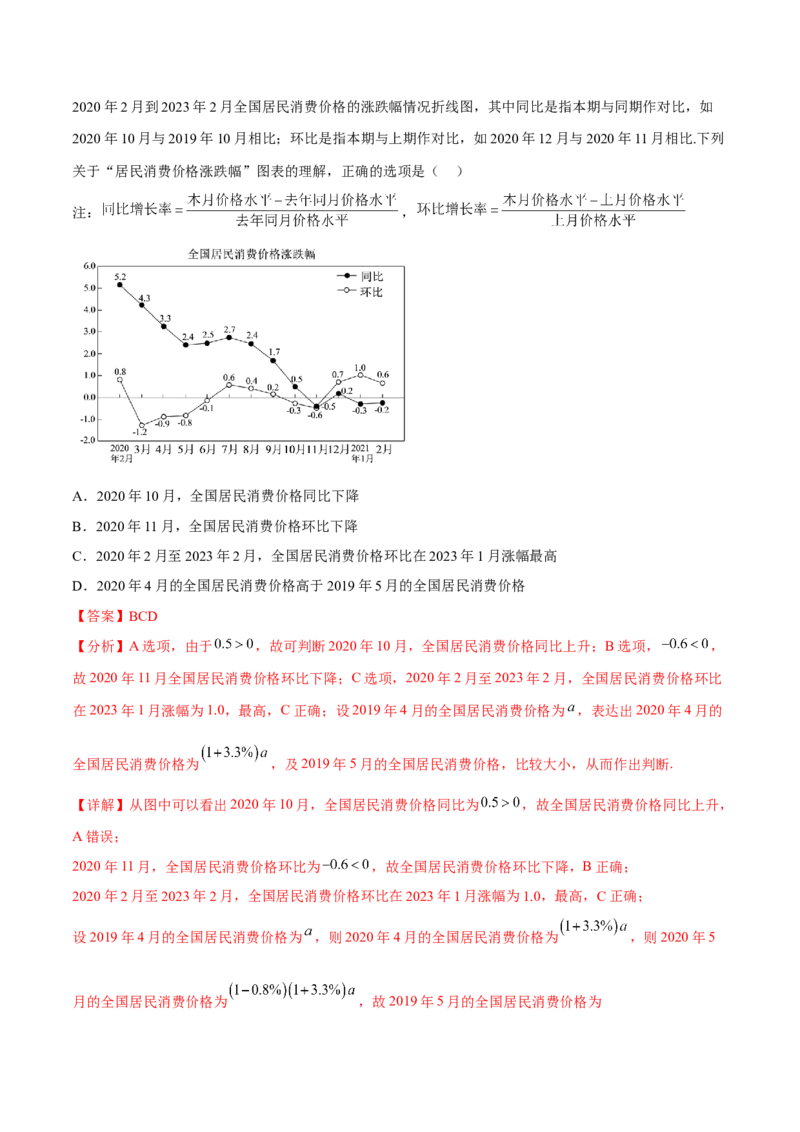 第84讲图表的分析与处理（解析版）_2.2025数学总复习_2024年新高考资料_1.2024一轮复习_2024年高考数学一轮复习精品导学案（新高考）