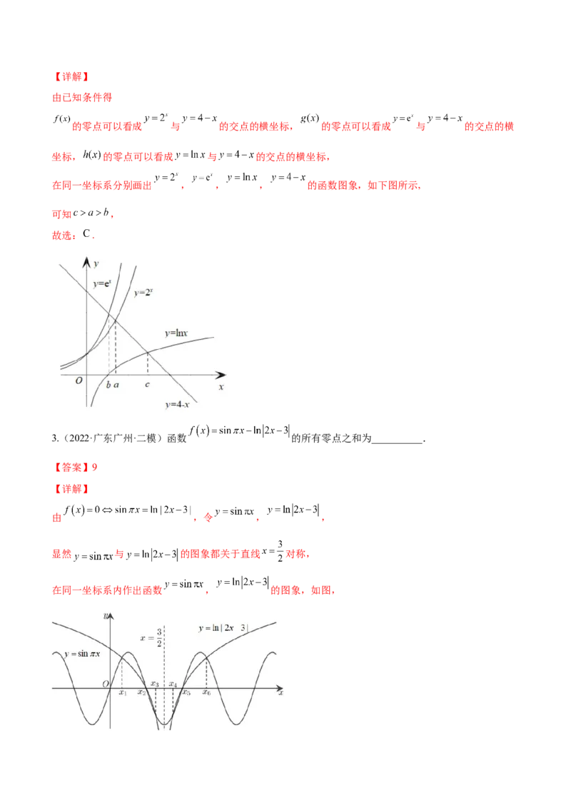 第七讲函数图像及函数与方程解析版_2.2025数学总复习_2023年新高考资料_二轮复习_2023届高考数学二轮复习讲义（含解析）