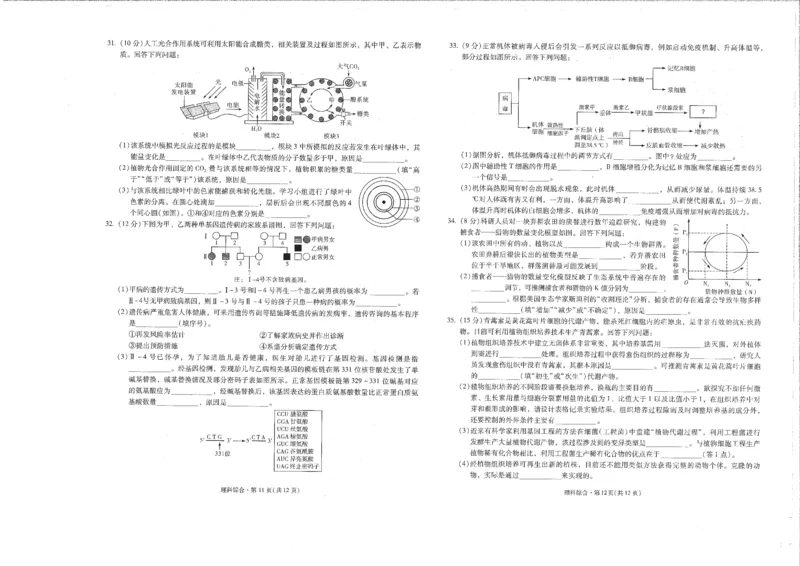 1理科综合昆一中第八次(1)公众号：一枚试卷君_05高考化学_高考模拟题_新高考_云南省昆明市第一中学2023届高中新课标高三第八次考前适应性训练理综