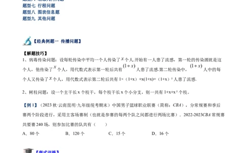 专题03一元二次方程的应用题重难点题型专训（原卷版）_初中数学人教版_9下-初中数学人教版_07专项讲练_2023-2024学年九年级数学全册重难点专题提升精讲精练（人教版）_九年级上册