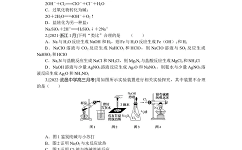 专练12钠及其化合物_05高考化学_新高考复习资料_2023年新高考资料_专项复习_2023《微专题&middot;小练习》&middot;化学&middot;新教材&middot;XL-6