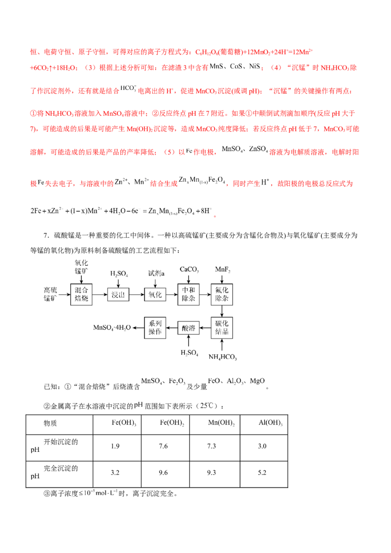 专题13工艺流程综合题（测）-2023年高考化学二轮复习讲练测（新高考专用）（解析版）_05高考化学_新高考复习资料_2023年新高考资料_二轮复习