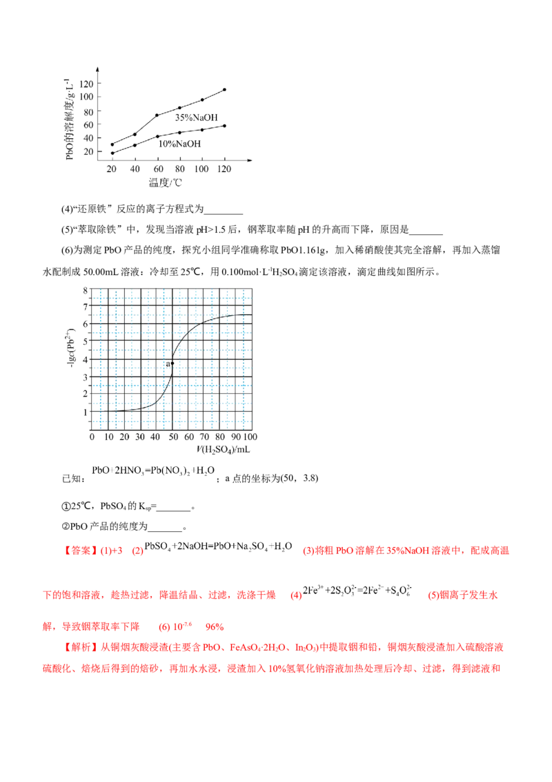 专题13工艺流程综合题（测）-2023年高考化学二轮复习讲练测（新高考专用）（解析版）_05高考化学_新高考复习资料_2023年新高考资料_二轮复习