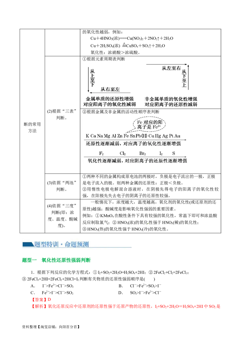 专题04氧化还原反应(讲义)(解析版)_05高考化学_新高考复习资料_2024年新高考资料_二轮复习资料_2024年高考化学二轮复习讲练测（新教材新高考）_配套讲义（原卷版+解析版）